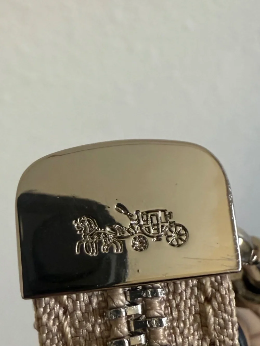 Cute brown coach teri bag!Same day shipping❤️